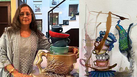 Artist Sangeeta Singh brings tea-time ‘Reflective Memoirs’ to London