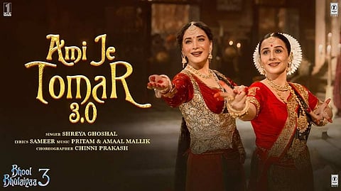 Madhuri Dixit, Vidya Balan face off in dance spectacular for ‘Bhool Bhulaiyaa 3’