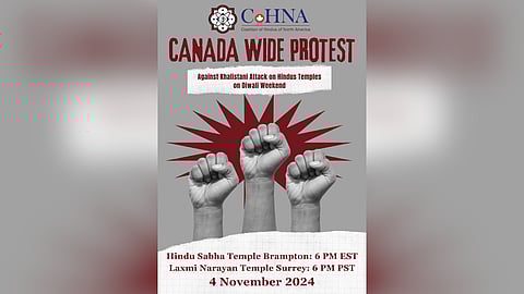 Hindu groups to protest 'Khalistani intimidation' in Brampton