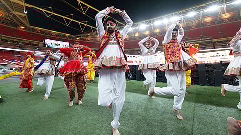 Faith & Football: FA’s Neasden Temple partnership lights up Wembley Stadium