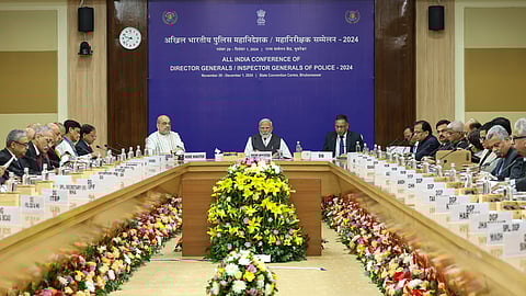 PM Modi leads cybercrime, AI abuse focus at police meet