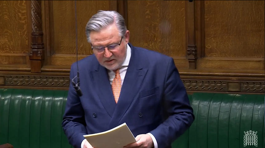 Labour MP Barry Gardiner tables Urgent Question in Parliament
