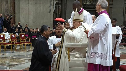 Pope Francis bestows Cardinal title on Kerala priest