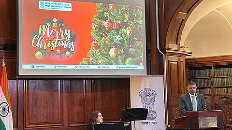 India House in London decks up with Christmas cheer
