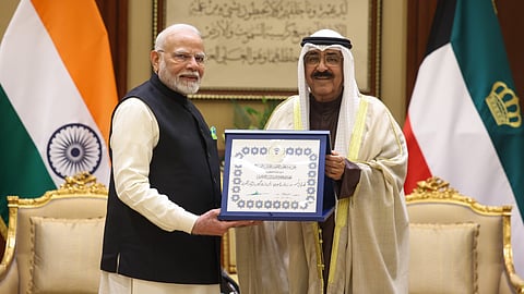 PM Modi conferred Kuwait's highest civilian honour during visit