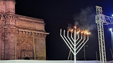 Hanukkah festival celebrated at Mumbai's Gateway of India