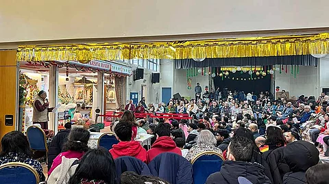 Shree Radha Krishna Mandir rings in New Year with traditional ceremony in Manchester