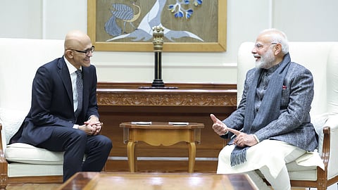 Indian PM Modi talks AI with Microsoft chief Satya Nadella