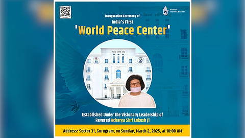 India's World Peace Centre aimed at promoting non-violence