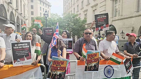 Indian community groups counter pro-Khalistan extremists at India House protest in London