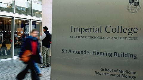 A view of the Imperial College, London. India and the UK have once again teamed up to deliver cutting edge medical solutions that may lead to remedies for birth-related issues in children from low and middle income countries.