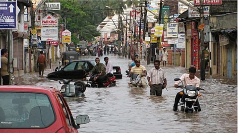 Extreme rainfall in Trivandrum, Kerala