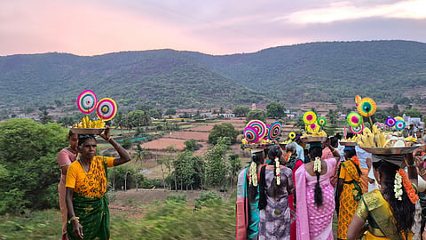 Kempakarai rests in a forested valley, where farms, homes, and water sources shape life at the edge of the wilderness.