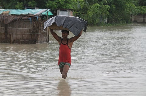 Assam, in the grip of floods. Source: IWP Flickr photos.