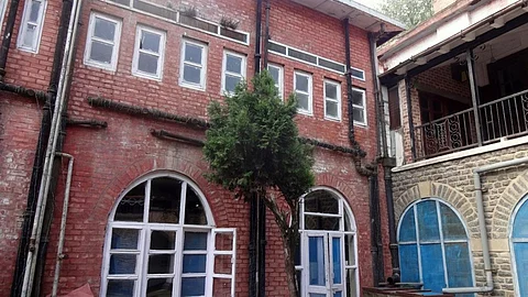 Four storage tanks are linked to 1350 sqm of rooftop area at Bishop Cotton School in Shimla.