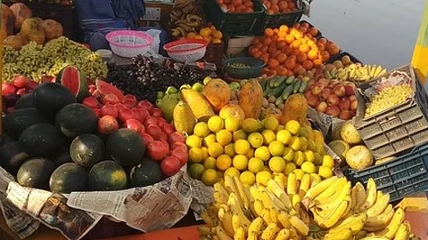 A fruit stall at the market. (Pictures courtesy: Gurvinder Singh)