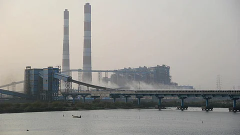 The Ennore creek smothered on all sides by thermal power plants. (Source: IWP Flickr photos)