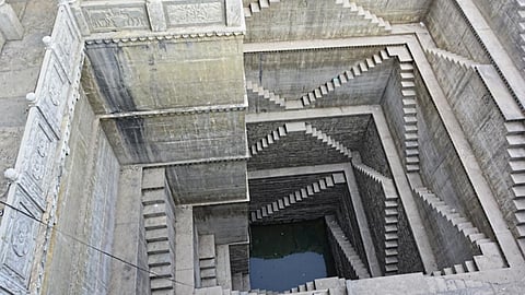 Stepwell in front of Khedamata temple at Modi village. (Source: India Water Portal)