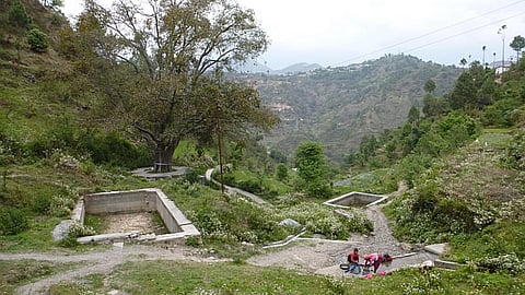 The tanks and canals that form the supply system