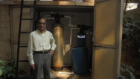 Navin Chandra, near the water treatment plant