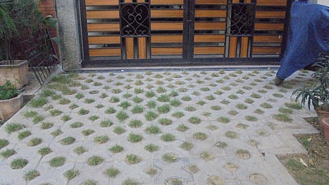 Porous tiles act as flood absorbers in the city