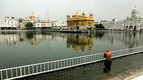 The holy sarovar around the Golden Temple