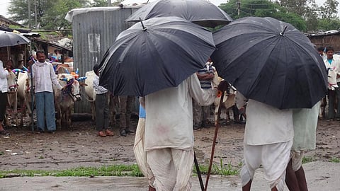 Monsoon affects life in North India