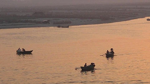The Ganga at sunset