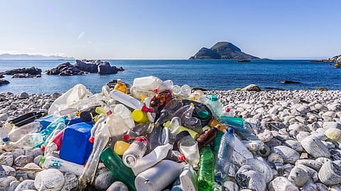 Marine litter. Plastic bottles on a beach. (Image: Bo Eide, Flickr Commons; CC BY-NC-ND 2.0)