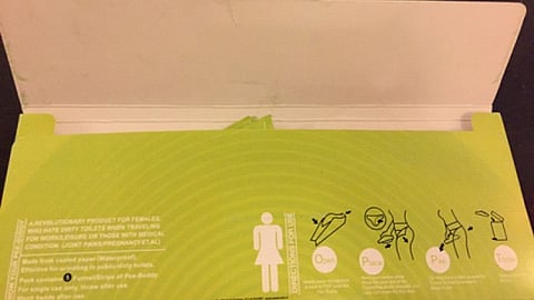 The disposable stand and pee device (Source: Priya Desai)