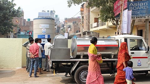 Safe drinking water, in difficult times (Image Source: PIramal Sarvajal)