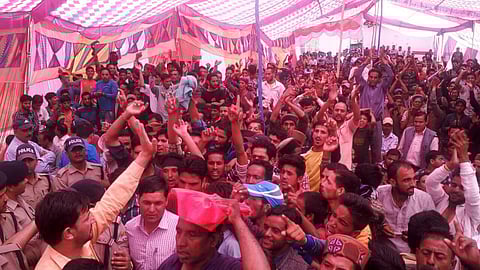 Public hearing for Jakhol Sankri hydropower project did not take consent of affected communities on a sensitive issue that impacts their lives. (Picture courtesy: Vimal Bhai)
