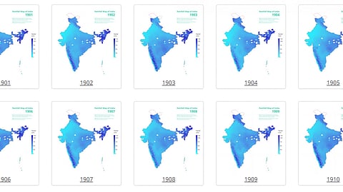 Rainfall maps of India (Source: IMD)