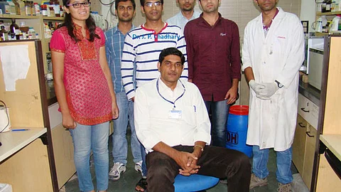 The team of scientists who developed the nanomaterial.