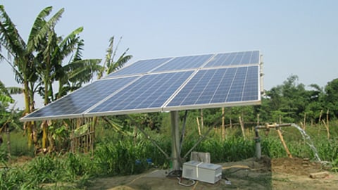 A solar water pump (Source: Sehgal Foundation)