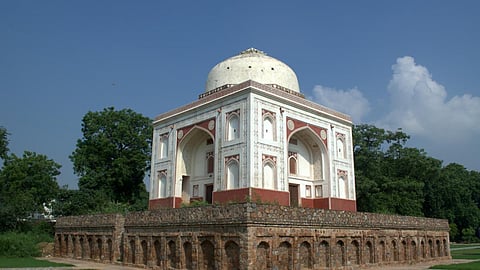 Restored monument in Sunder Nursery
