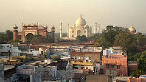 Overlooking the Taj