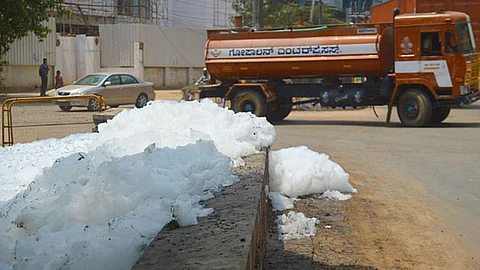 Foam in Varthur lake (Source: Kashif Masood)