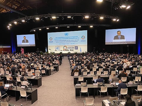 तीसरे संयुक्त राष्ट्र महासागर सम्मेलन (UNOC3) का लक्ष्य था 'महासागर के संरक्षण और सतत उपयोग के लिए सभी स्टेकहोल्डर्स को एकजुट करते हुए कार्रवाई को तेज़ करना'।