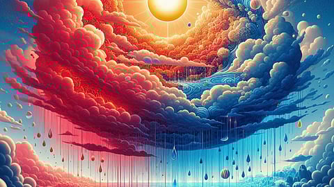 सूरज की लाल गर्मी समुद्र के खारे पानी को मीठे पानी में बदलती है