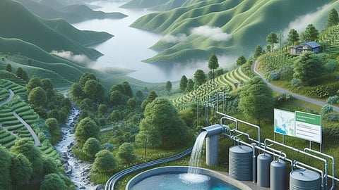 पर्वतीय क्षेत्रों में कम लागत तकनीक द्वारा वर्षा जल संग्रहण