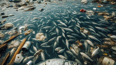 बेहता नदी में जहरीले पानी से मरीं मछलियां, गोमती खतरे में