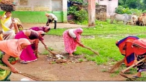 गांवों में स्वच्छता अभियान