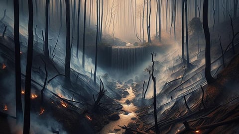 पहाड़ों में वनाग्नि