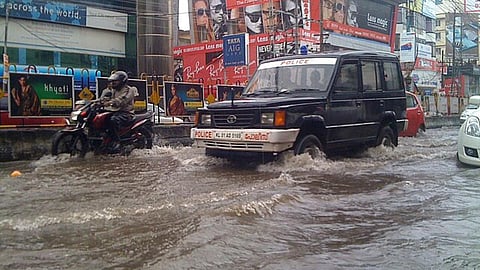 वर्षा के पानी का यदि संचयन हो तो बाढ़ से मुक्ति मिले (स्रोत: लिज जिनराज, विकिमीडिया कॉमन्स)