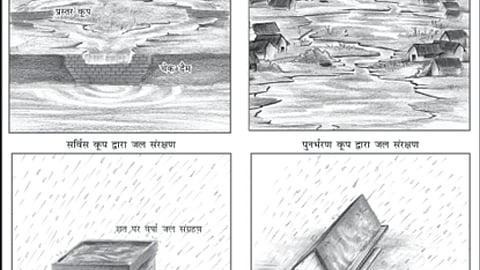 Rainwater harvesting natural method