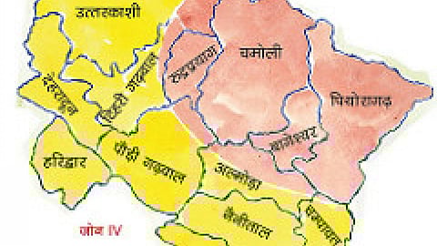 Uttarakhand map
