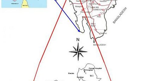 अगरतला की भौगोलिक स्थिति