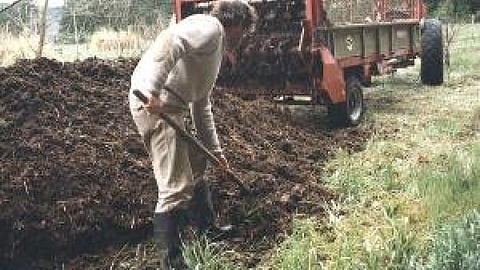 गोबर से बनी कंपोस्ट