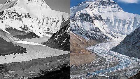 ग्लेशियर पर मंडरा रहा अस्तित्व का संकट।